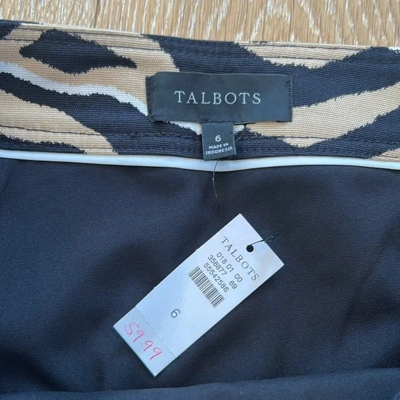 NWT Talbots Animal Print Skirt - Picture 4 of 7